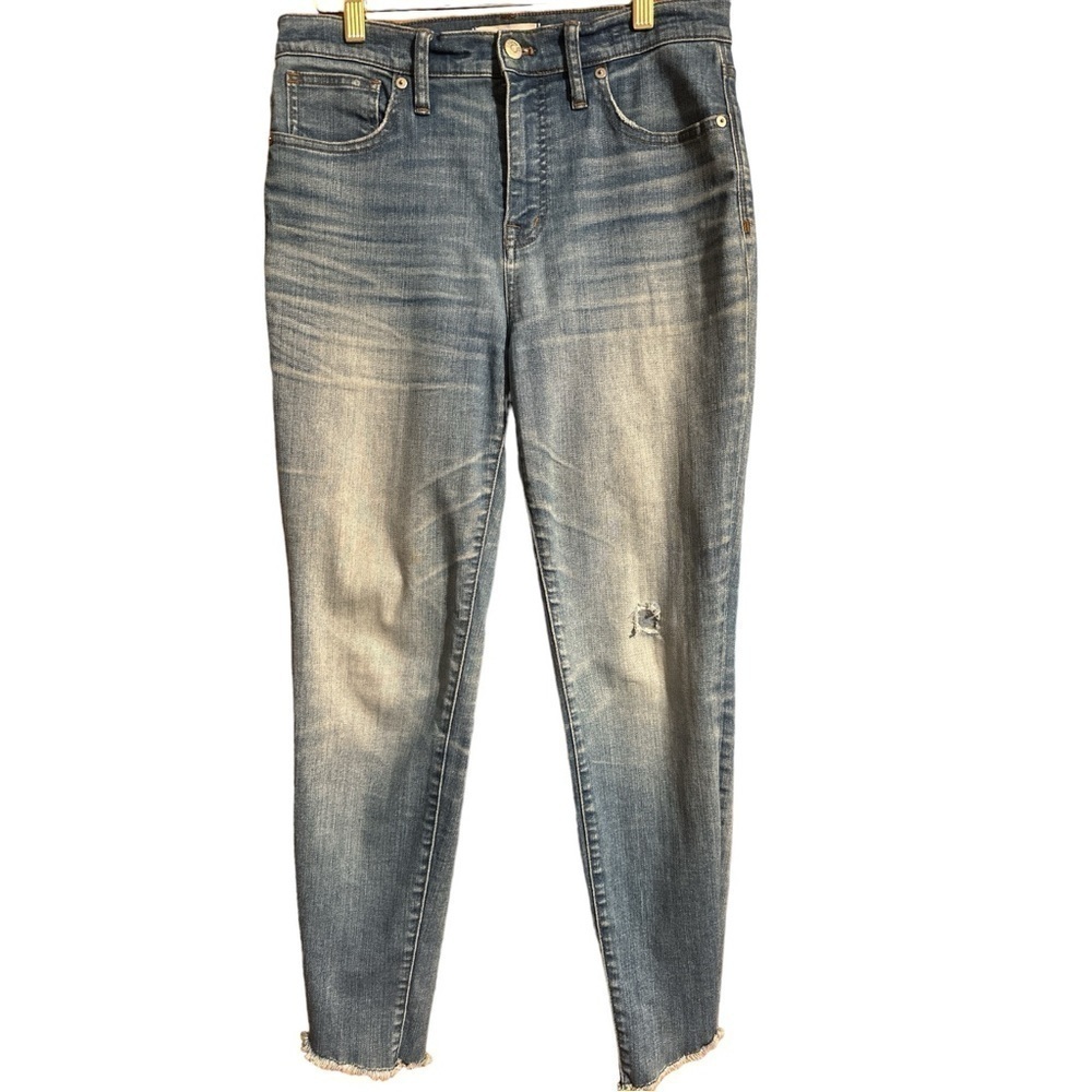 Madewell 90’s High Rise Skinny Raw Hem Jeans